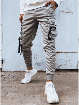 FashionStreet šedé pánské bojové kalhoty UX4204