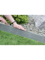 GARDEN PALISADA BORDER Proutěný trávníkový lem 390CM šedý kámen dětské