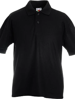 Fruit of the Loom Kids 65/35 Polo Dětské piqué polo 16.3417 black