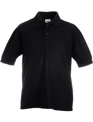 Fruit of the Loom Kids 65/35 Polo Dětské piqué polo 16.3417 black Fruit of the Loom Kids 65/35 Polo Dětské piqué polo 16.3417 black