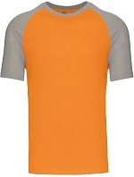 Kariban K 330 Baseballové tričko 20.K330 orange/light grey Kariban K 330 Baseballové tričko 20.K330 orange/light grey
