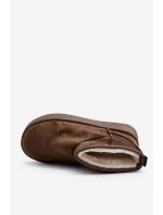 Dámské zimní boty na tlusté podrážce tmavě zelené Caliksa