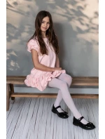 Dívčí punčocháče s geometrickým vzorem Alba DR2605