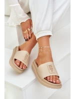 Dámské pantofle Big Star LL274A210 Béžové