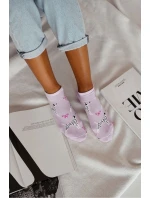 Dámské Ponožky Kotníkové Dalmata Fialové