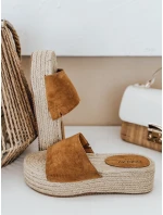 Dámské žabky SUMMERRY camel FashionStreet ZY0986