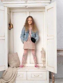 Knittexové punčocháče DR 2501 Leo Dots 40 den 104-128