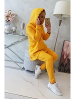 Sada pytlovitých kalhot v hořčicové barvě