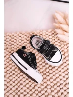 Dětské Tenisky Na Suchý Zip BIG STAR HH374200 Černé Dětské Tenisky Na Suchý Zip BIG STAR HH374200 Černé