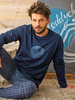 Pyžamo Key MNS 608 B26 dlouhé rukávy M–2XL
