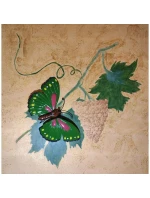 OZDOBNÝ MOTÝL 26CM ZELENÝ