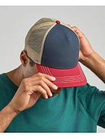 Atlantis Headwear Rapper Canvas-S 5 panelová Trucker kšiltovka 33.0234 white/burgundy/black Atlantis Headwear Rapper Canvas-S 5 panelová Trucker kšiltovka 33.0234 white/burgundy/black