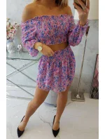 Fialová květinová sada Fialová květinová sada