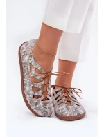 Kožené Baletky S Výřezy Maciejka 06835-25/00-1 Zlaté