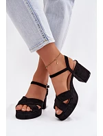 Sandály na podpatku model 226332 Step in style Sandály na podpatku model 226332 Step in style