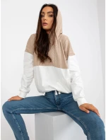 Mikina RV BL 8171.30 béžová a bílá Mikina RV BL 8171.30 béžová a bílá