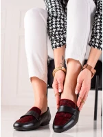 Designové polobotky černé dámské na plochém podpatku Designové polobotky černé dámské na plochém podpatku