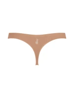 Dámská tanga ZERO Feel Pure String - NOSTALGIC BROWN - béžové 00CM - SLOGGI