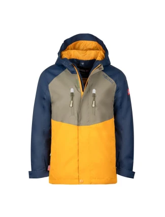 Dětská nepromokavá bunda Trollkids Bryggen 3v1 pro holky/chlapce žlutá (418-331)