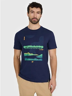 Pánské tričko s potiskem 4F 4FRAW25TTSHM3378-31S pánské