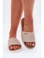 Dámské pantofle Big Star – béžové Dámské pantofle Big Star – béžové