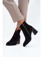 Boty na podpatku model 216831 Step in style Boty na podpatku model 216831 Step in style