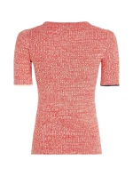 TOMMY HILFIGER DÁMSKÝ SVETR S KRÁTKÝM RUKÁVEM