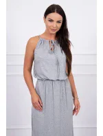 Boho šaty s šedými záhyby Boho šaty s šedými záhyby