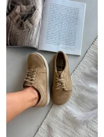 Barefoot typ tenisky z přírodního semiše Zazoo 314 béžové Barefoot typ tenisky z přírodního semiše Zazoo 314 béžové