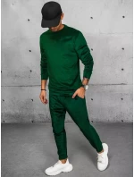 Pánská velurová zelená mikina FashionStreet BX5532