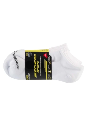 Skechers 6ks Pánské bavlněné ponožky S117809-WHT White 41-46