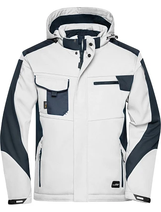 Daiber JN 824 Pracovní zimní softshellová bunda - Strong 02.0824 white/carbon Daiber JN 824 Pracovní zimní softshellová bunda - Strong 02.0824 white/carbon