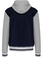 Kariban K 4003 Unisex bunda s kapucí "Teddy" 20.4003 navy/oxford grey/white