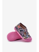 Bačkory Milami Dětské Na Suchý Zip Šedo-Růžové Jasimrra