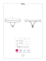 Žhavá tanga Shibu crotchless thong - Obsessive Žhavá tanga Shibu crotchless thong - Obsessive