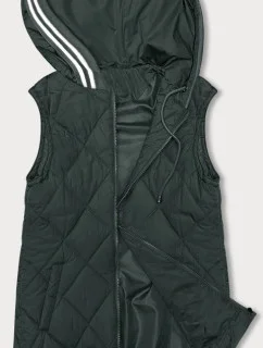 Vesta v army barvě s ozdobnou kapucí (16M9116-136)