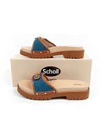 Dámské dřeváky W F305492349 hnědo-modré - Scholl Iconic