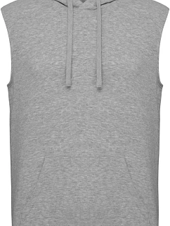 Kariban ProAct PA 393 Unisex mikina s kapucí bez rukávů 20.P393 oxford grey