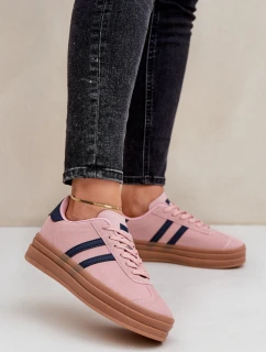 Dámské Tenisky Na Platformě Růžové Egelia