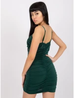 Šaty DHJ SK 13930.90 tmavě zelená Šaty DHJ SK 13930.90 tmavě zelená