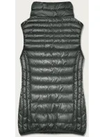 Dámská vesta v khaki barvě se stojáčkem (B8233-11) Dámská vesta v khaki barvě se stojáčkem (B8233-11)