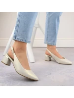 Sergio Leone W SK439B perleťové elegantní plné sandály