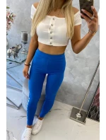 Chrpové legíny Brooklyn kalhoty