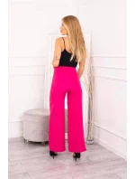 Široké kalhoty fuchsiové barvy Široké kalhoty fuchsiové barvy