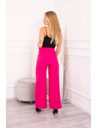Široké kalhoty fuchsiové barvy Široké kalhoty fuchsiové barvy