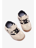 Dětské Sneakersy Sportovní Boty Na Suchý Zip Béžové Viona