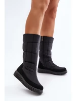 Dámské zimní boty na zip Progress PROGJ-24-144 Černé
