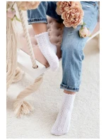 Dětské Ponožky Vzdušné Bílé