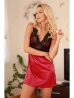 Dámská noční košilka Merida Vínová s černou - Kalimo Dámská noční košilka Merida Vínová s černou - Kalimo