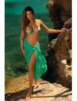 Dámské dvoudílné plavky Mykonos 1 S936MN2 zelené se vzorem - Self Dámské dvoudílné plavky Mykonos 1 S936MN2 zelené se vzorem - Self